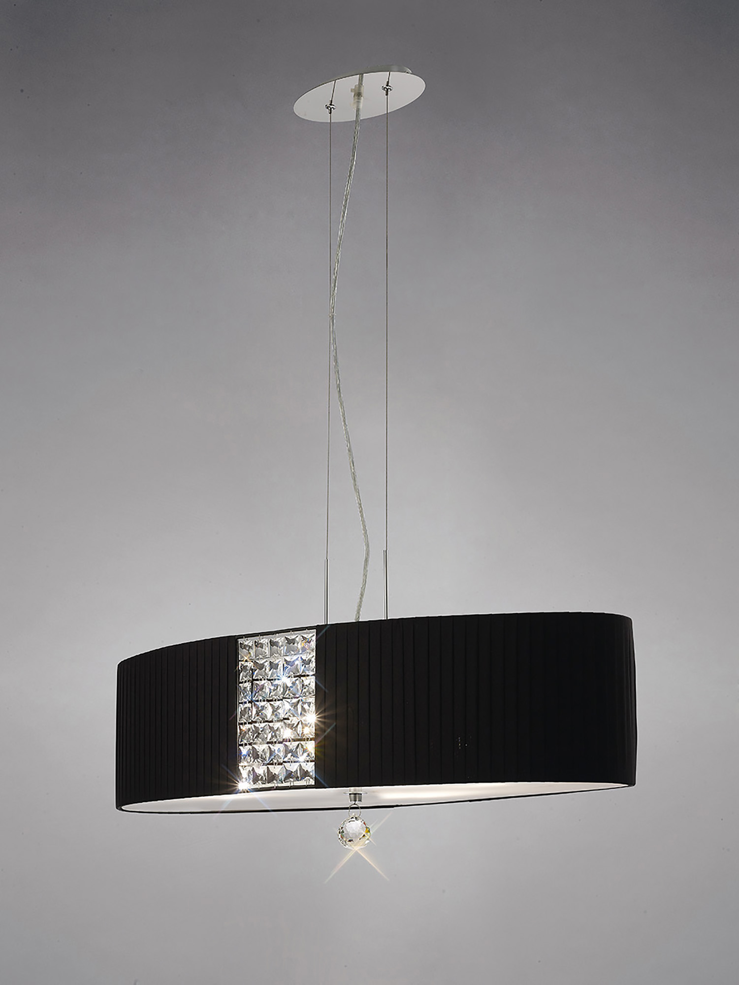 Evelyn Crystal Ceiling Lights Diyas Linear Crystal Fittings